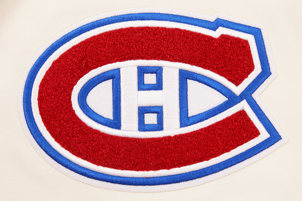 NHL MONTREAL CANADIENS CLASSIC CHENILLE MEN'S DK SHORT (EGGSHELL/ BLACK)