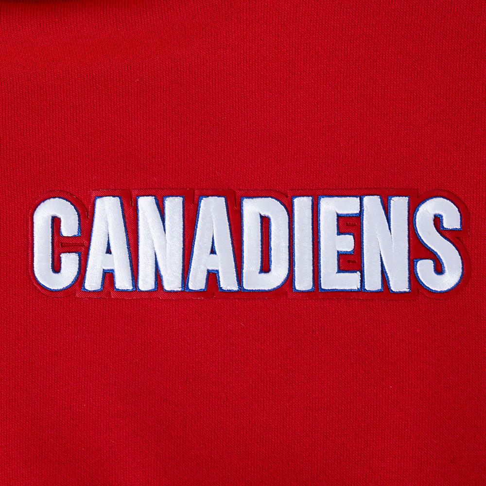 NHL MONTREAL CANADIENS WINGSPAN CHANDAIL À CAPUCHON POUR HOMME (ROUGE)