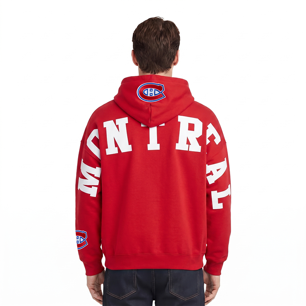 NHL MONTREAL CANADIENS WINGSPAN CHANDAIL À CAPUCHON POUR HOMME (ROUGE)