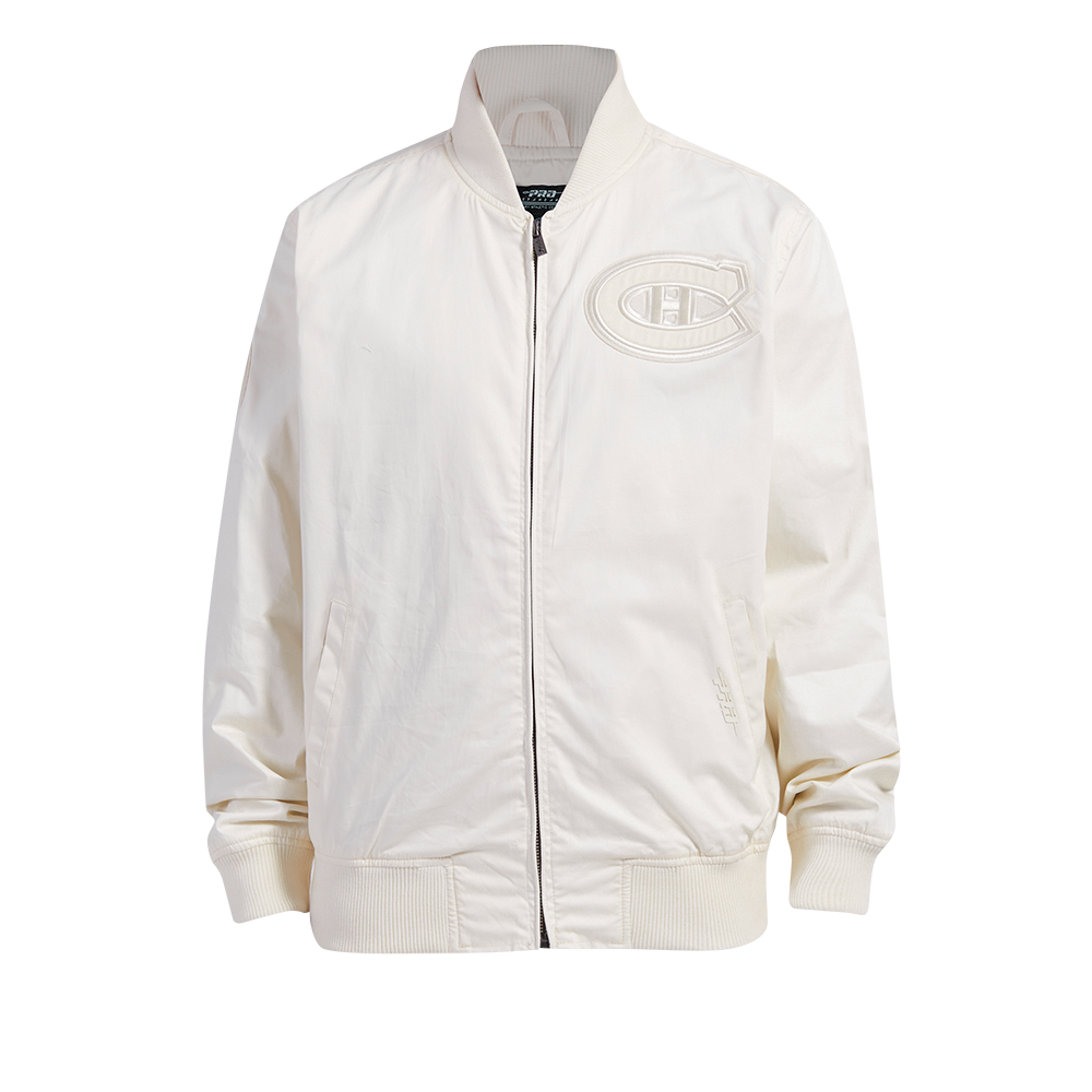 NHL MONTREAL CANADIENS NEUTRAL MEN'S  TWILL JACKET (EGGSHELL)