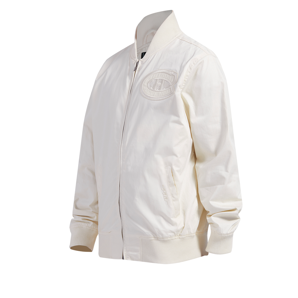 NHL MONTREAL CANADIENS NEUTRAL MEN'S  TWILL JACKET (EGGSHELL)