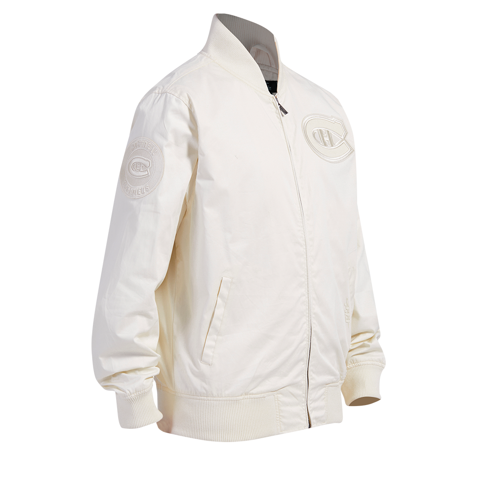 NHL MONTREAL CANADIENS NEUTRAL MEN'S  TWILL JACKET (EGGSHELL)