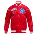 NHL MONTREAL CANADIENS RETRO CLASSIC MEN'S RIB SATIN JACKET (RED)