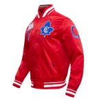 NHL MONTREAL CANADIENS RETRO CLASSIC MEN'S RIB SATIN JACKET (RED)