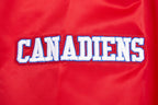 NHL MONTREAL CANADIENS RETRO CLASSIC MEN'S RIB SATIN JACKET (RED)
