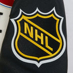 NHL MONTREAL CANADIENS MODERN ORIGINALS BLOUSON COLLÉGIAL EN LAINE À BORDS CÔTELÉS POUR HOMME (COQUILLE D'ŒUF/NOIR)