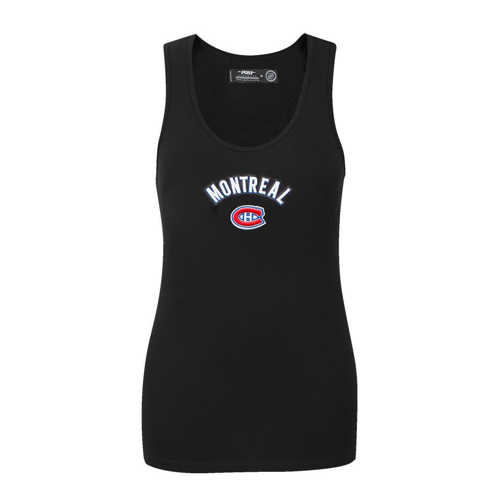 NHL MONTREAL CANADIENS CLASSIC CAMISOLE DOS NAGEUR À COUPE DÉCONTRACTÉE POUR FEMME (NOIR)