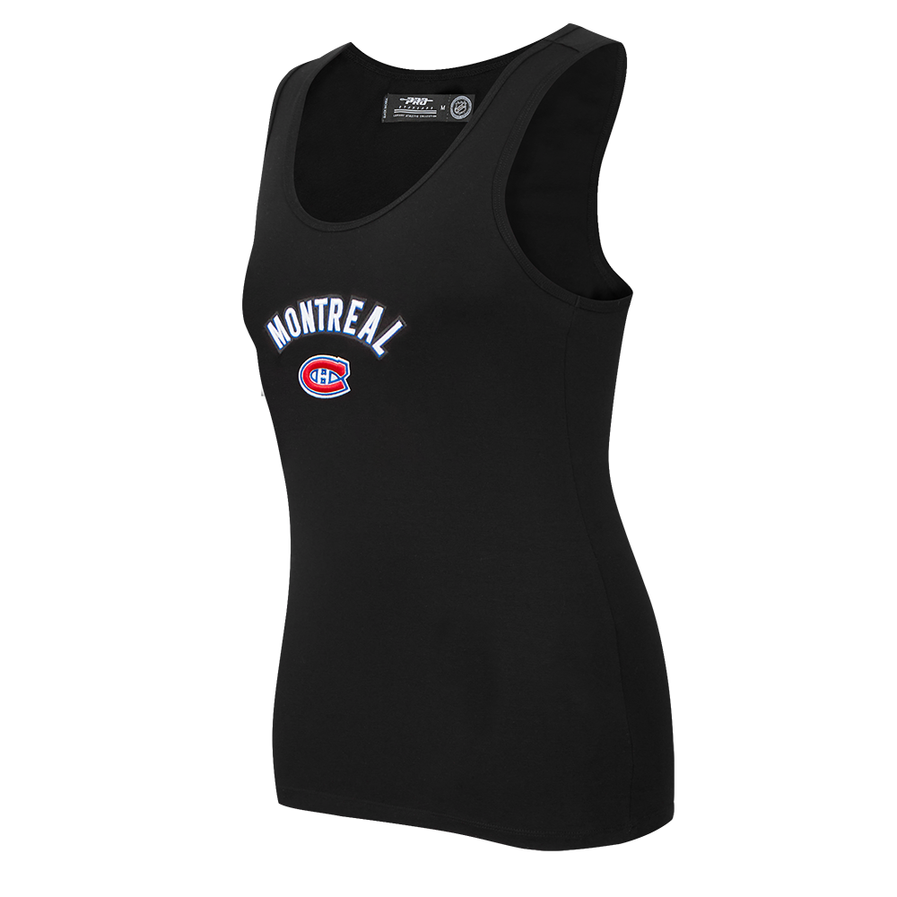 NHL MONTREAL CANADIENS CLASSIC CAMISOLE DOS NAGEUR À COUPE DÉCONTRACTÉE POUR FEMME (NOIR)