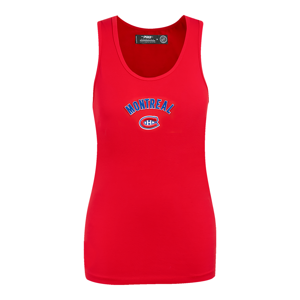 NHL MONTREAL CANADIENS CLASSIC CAMISOLE DOS NAGEUR À COUPE DÉCONTRACTÉE POUR FEMME (ROUGE)