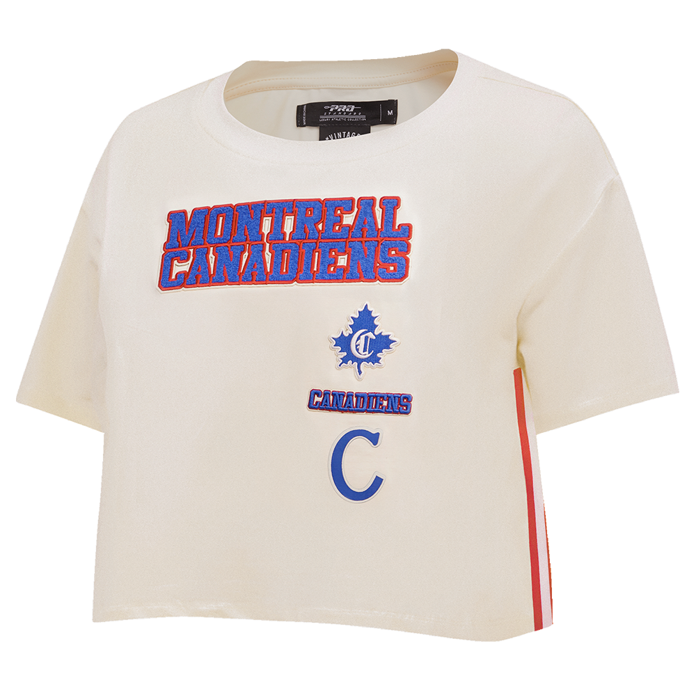 NHL MONTREAL CANADIENS RETRO CLASSIC WOMEN'S BOXY TEE (EGGSHELL)