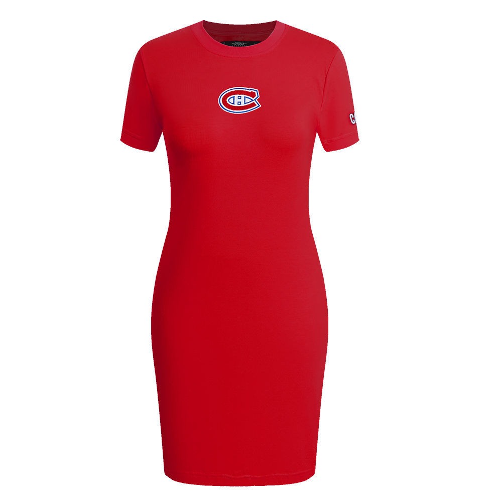 NHL MONTREAL CANADIENS CLASSIC ROBE MOULANTE POUR FEMME (ROUGE)