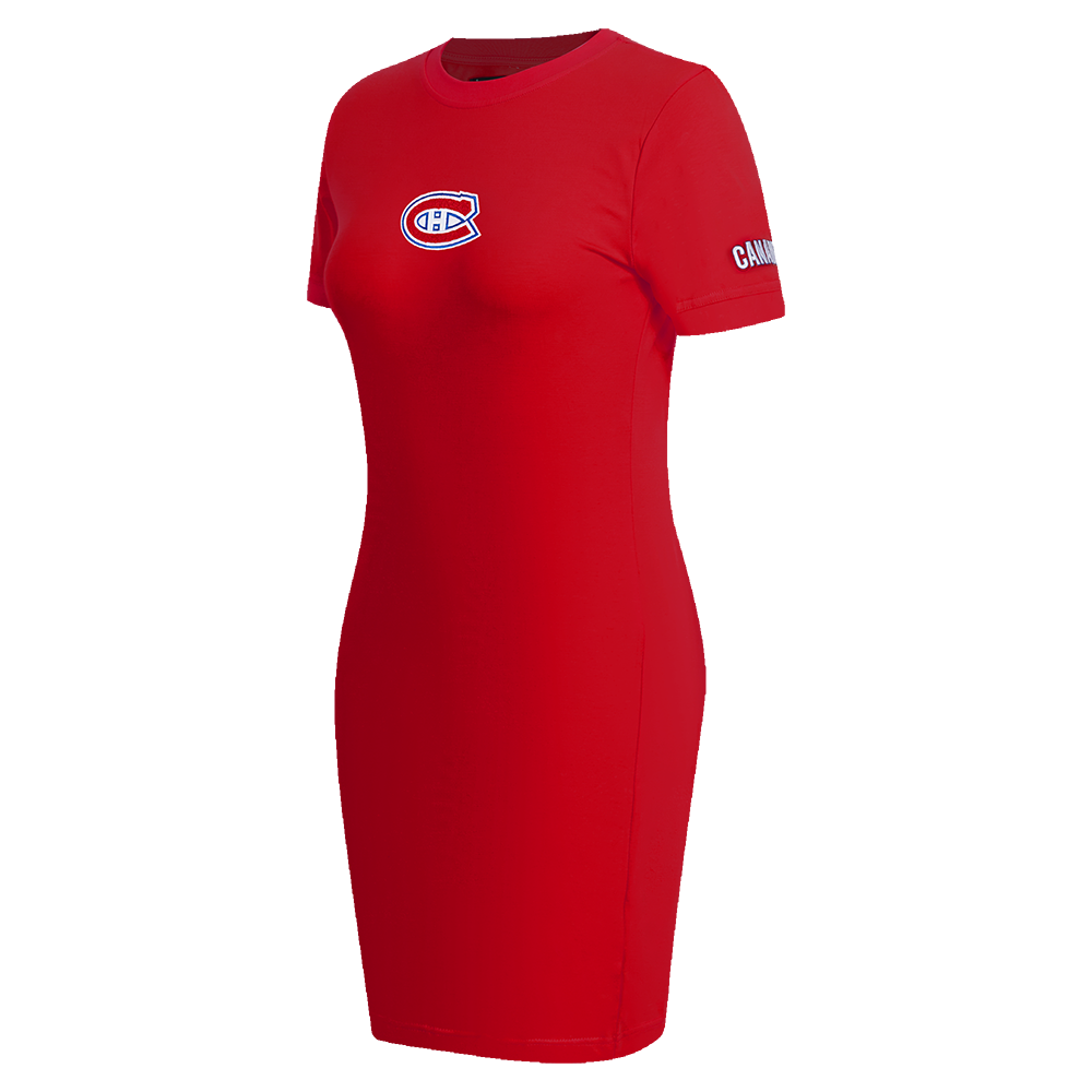 NHL MONTREAL CANADIENS CLASSIC ROBE MOULANTE POUR FEMME (ROUGE)