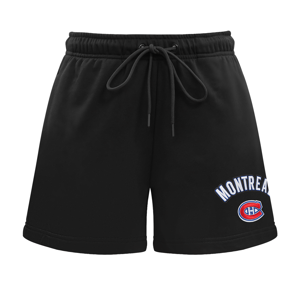 NHL MONTREAL CANADIENS CLASSIC SHORT EN MOLLETON POUR FEMME (NOIR)