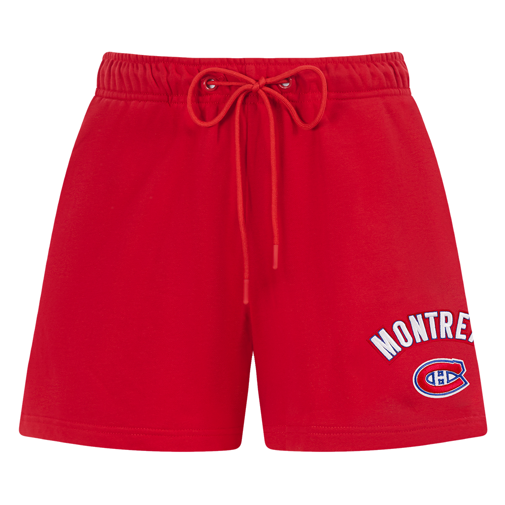 NHL MONTREAL CANADIENS CLASSIC SHORT EN MOLLETON POUR FEMME (ROUGE)