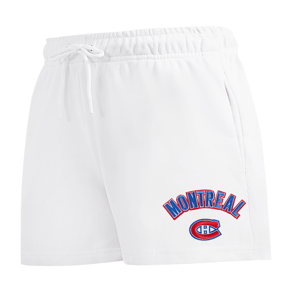 NHL MONTREAL CANADIENS CLASSIC SHORT EN MOLLETON POUR FEMME (BLANC)
