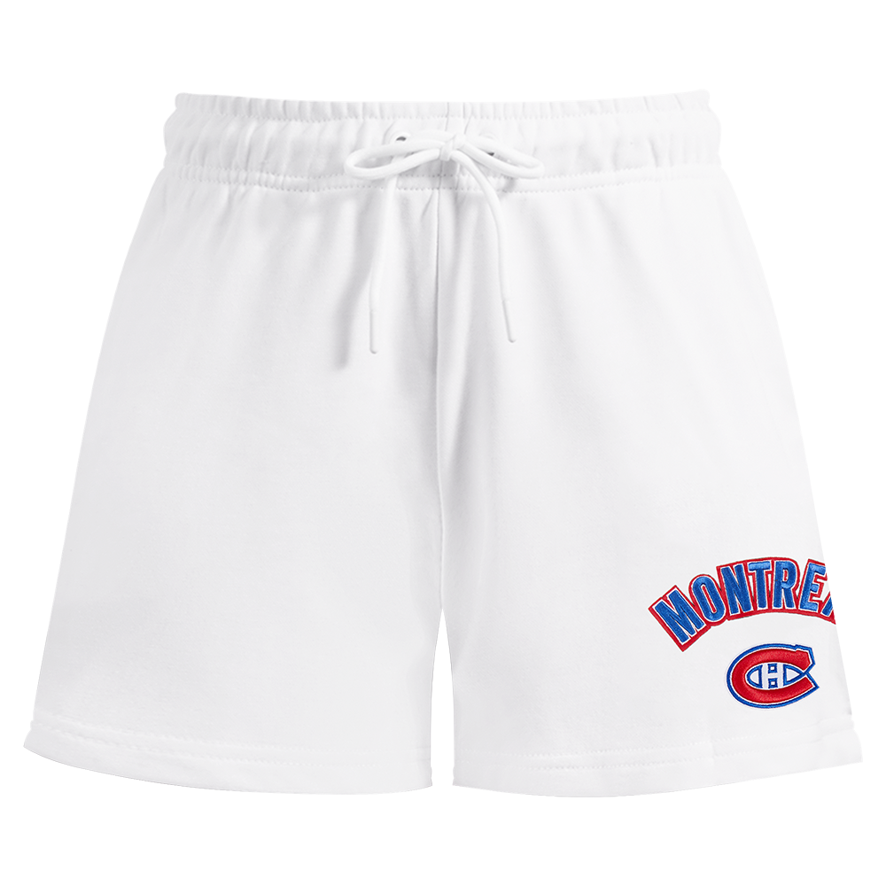 NHL MONTREAL CANADIENS CLASSIC SHORT EN MOLLETON POUR FEMME (BLANC)