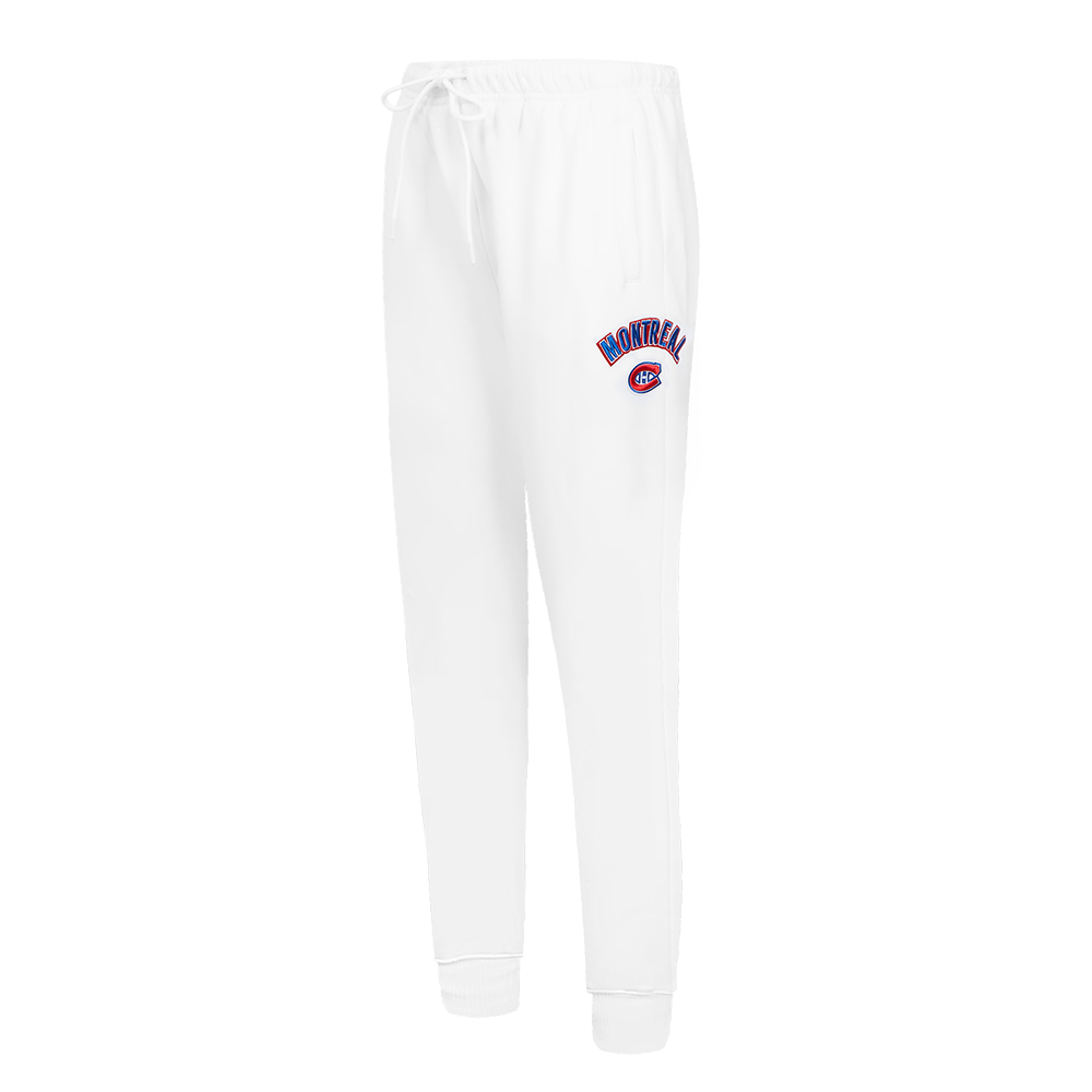 NHL MONTREAL CANADIENS CLASSIC PANTALON OUATÉ EN MOLLETON POUR FEMME (BLANC)