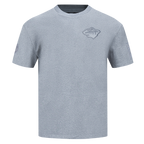 NHL MINNESOTA WILD NEUTRAL T-SHIRT EN JERSEY DE COTON À ÉPAULES TOMBANTES POUR HOMME (GRIS CHINÉ FONCÉ)