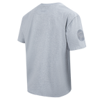NHL MINNESOTA WILD NEUTRAL T-SHIRT EN JERSEY DE COTON À ÉPAULES TOMBANTES POUR HOMME (GRIS CHINÉ FONCÉ)