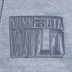 NHL MINNESOTA WILD NEUTRAL T-SHIRT EN JERSEY DE COTON À ÉPAULES TOMBANTES POUR HOMME (GRIS CHINÉ FONCÉ)