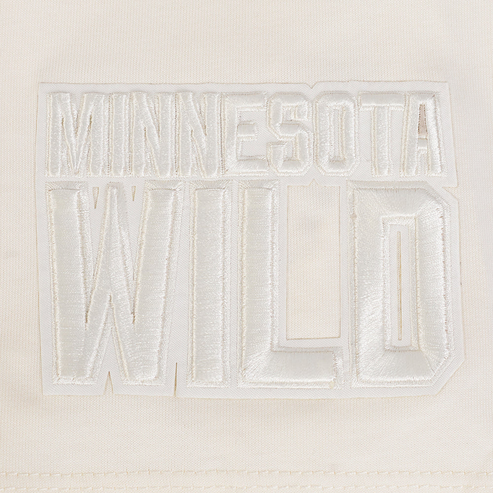NHL MINNESOTA WILD NEUTRAL T-SHIRT EN JERSEY DE COTON À ÉPAULES TOMBANTES POUR HOMME (COQUILLE D'ŒUF)