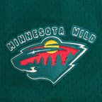 NHL MINNESOTA WILD CLASSIC MESH BUTTON DOWN SHIRT (FOREST GREEN)