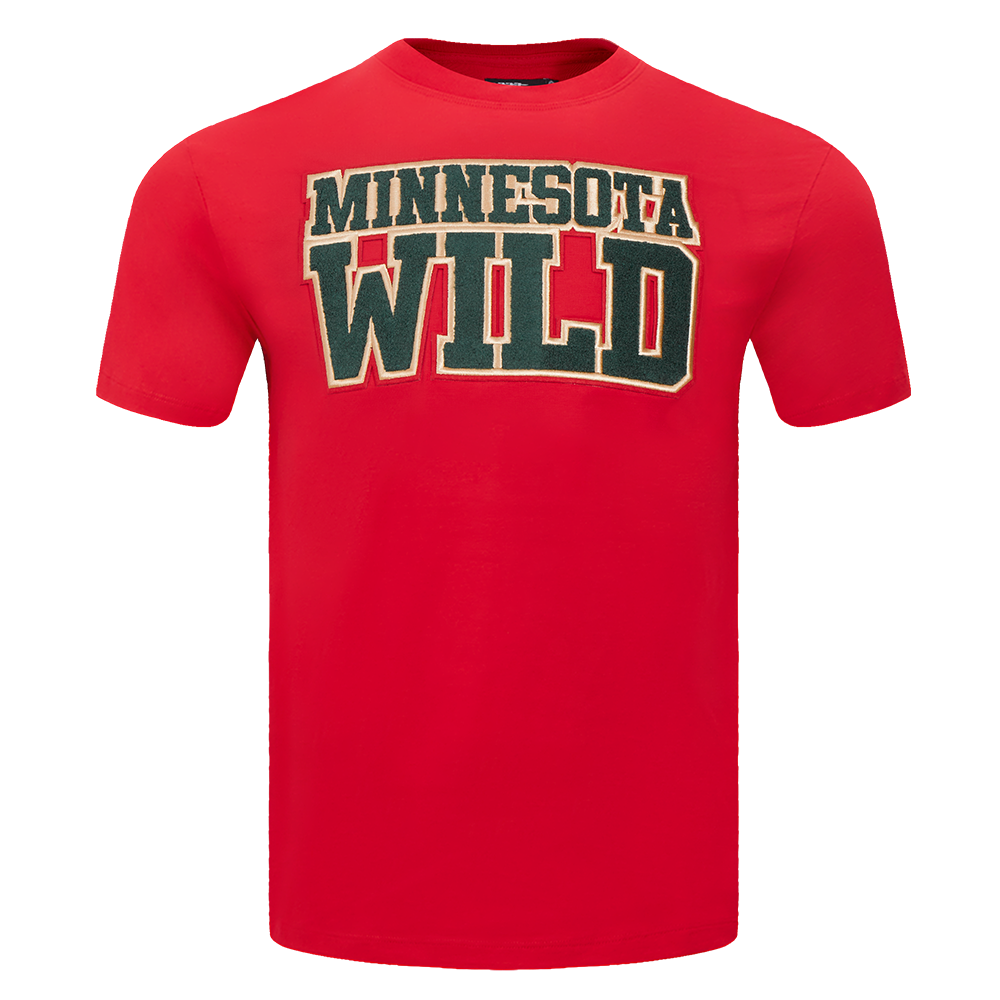 NHL MINNESOTA WILD CLASSIC CHENILLE MEN'S SJ TEE (RED)
