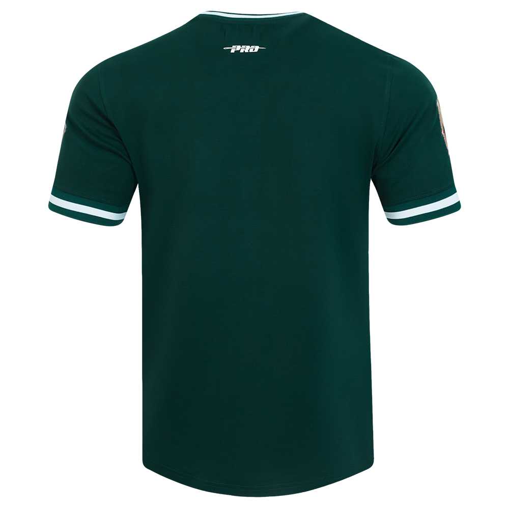 NHL MINNESOTA WILD CLASSIC CHENILLE T-SHIRT EN MAILLE DOUBLE POUR HOMME (VERT FORÊT)