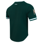 NHL MINNESOTA WILD CLASSIC CHENILLE T-SHIRT EN MAILLE DOUBLE POUR HOMME (VERT FORÊT)