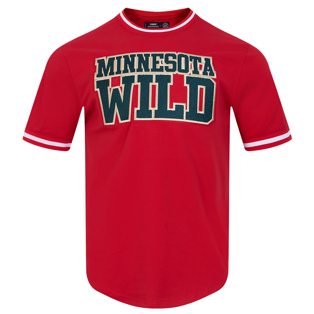 NHL MINNESOTA WILD CLASSIC CHENILLE MEN'S DK TEE (RED)