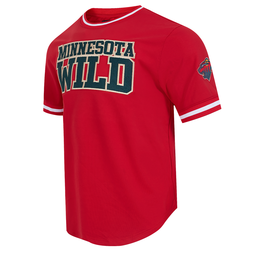 NHL MINNESOTA WILD CLASSIC CHENILLE MEN'S DK TEE (RED)