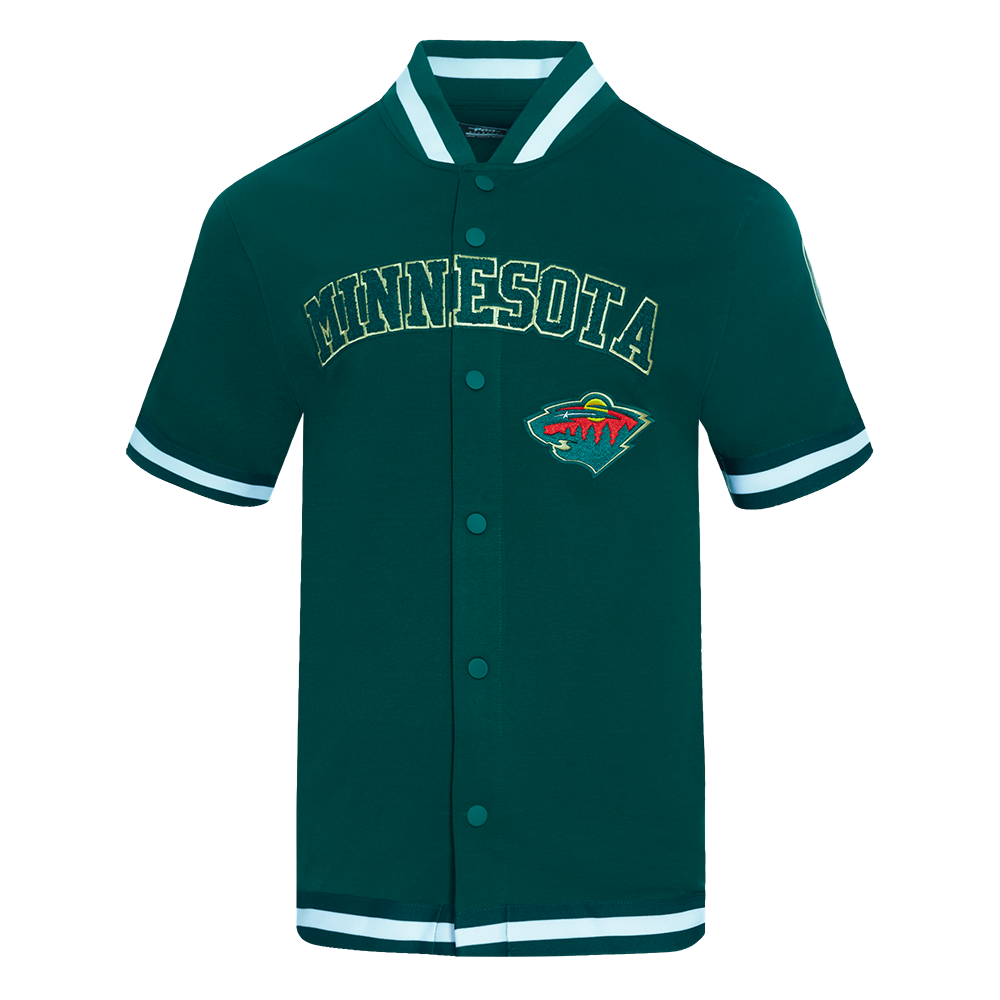 NHL MINNESOTA WILD CLASSIC BLOUSON D'ÉCHAUFFEMENT POUR HOMME (VERT FORÊT)