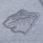 NHL MINNESOTA WILD NEUTRAL SHORT EN MOLLETON POUR HOMME POUR HOMME (GRIS CHINÉ FONCÉ)