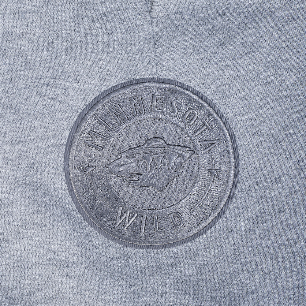 NHL MINNESOTA WILD NEUTRAL SHORT EN MOLLETON POUR HOMME POUR HOMME (GRIS CHINÉ FONCÉ)