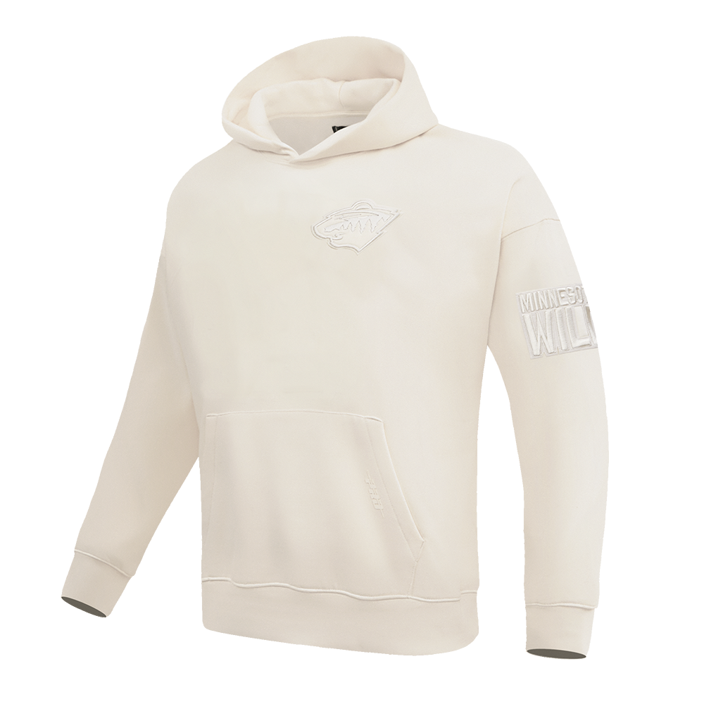 NHL MINNESOTA WILD NEUTRAL MEN'S DROP SHOULDER FLC PO HOODIE (EGGSHELL)