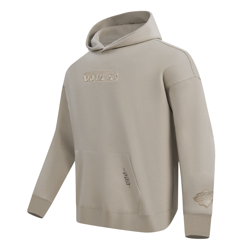 NHL MINNESOTA WILD WINGSPAN CHANDAIL À CAPUCHON POUR HOMME (TAUPE)