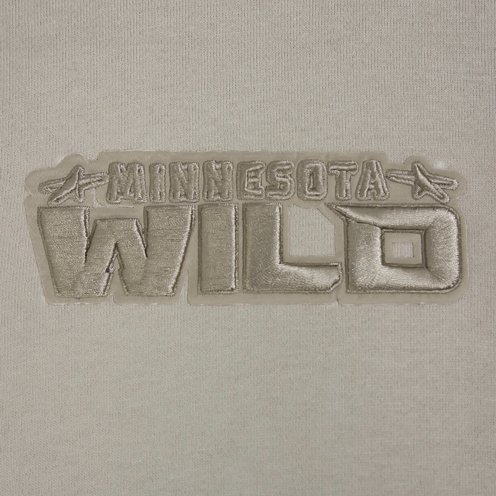NHL MINNESOTA WILD WINGSPAN CHANDAIL À CAPUCHON POUR HOMME (TAUPE)