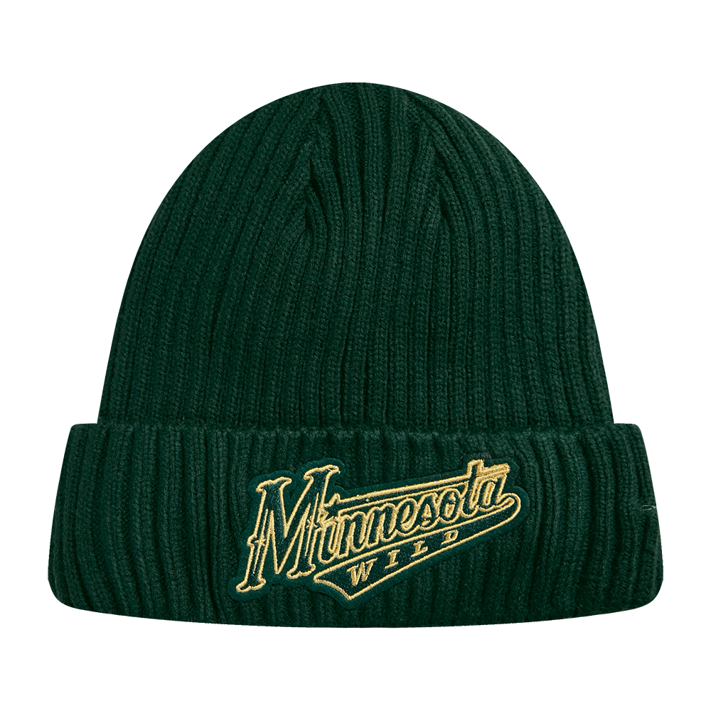 NHL MINNESOTA WILD CLASSIC CORE UNISEX KNIT BEANIE (FOREST GREEN)