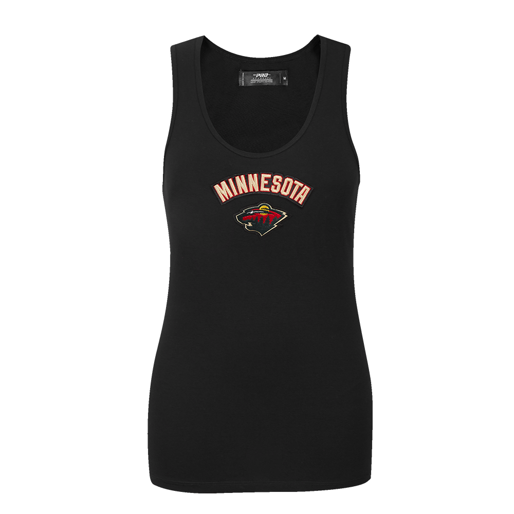 NHL MINNESOTA WILD CLASSIC CAMISOLE DOS NAGEUR À COUPE DÉCONTRACTÉE POUR FEMME (NOIR)