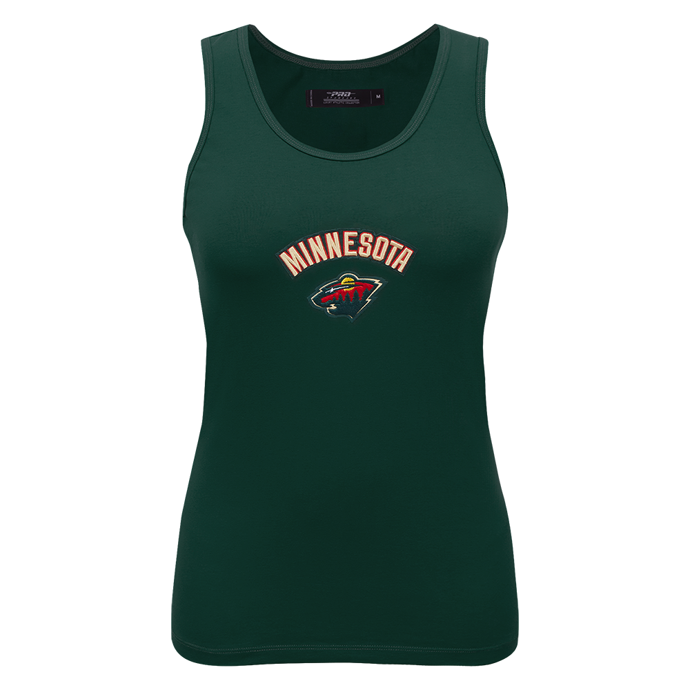 NHL MINNESOTA WILD CLASSIC CAMISOLE DOS NAGEUR À COUPE DÉCONTRACTÉE POUR FEMME (VERT FORÊT)