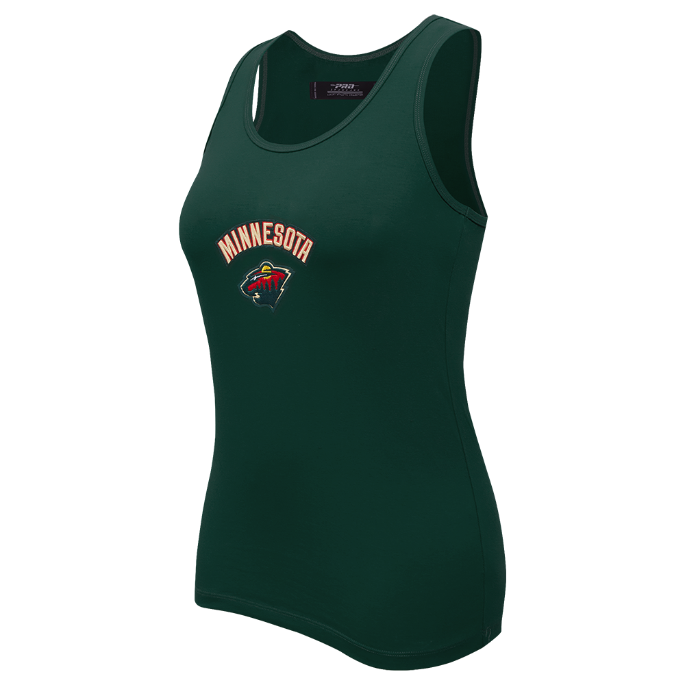 NHL MINNESOTA WILD CLASSIC WOMEN'S RELAXED FIT RACERBACK (FOREST GREEN)