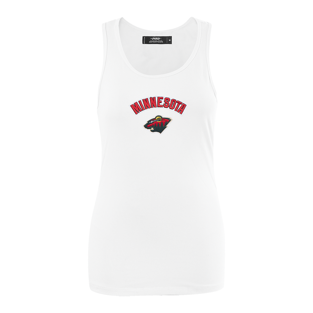 NHL MINNESOTA WILD CLASSIC WOMEN'S RELAXED FIT RACERBACK (WHITE)