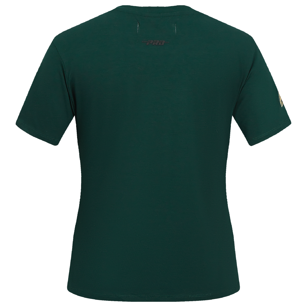 NHL MINNESOTA WILD CLASSIC T-SHIRT AJUSTÉ EN JERSEY SIMPLE POUR FEMME (VERT FORÊT)