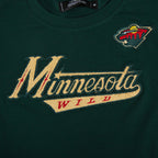 NHL MINNESOTA WILD CLASSIC T-SHIRT AJUSTÉ EN JERSEY SIMPLE POUR FEMME (VERT FORÊT)