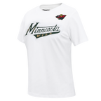 NHL MINNESOTA WILD CLASSIC T-SHIRT AJUSTÉ POUR FEMME (BLANC)