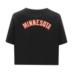 NHL MINNESOTA WILD CLASSIC T-SHIRT À COUPE CARRÉE POUR FEMME (NOIR)