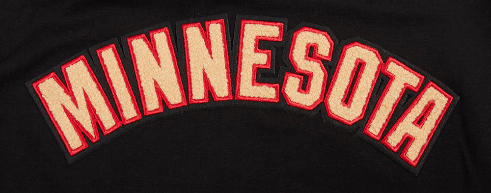 NHL MINNESOTA WILD CLASSIC T-SHIRT À COUPE CARRÉE POUR FEMME (NOIR)
