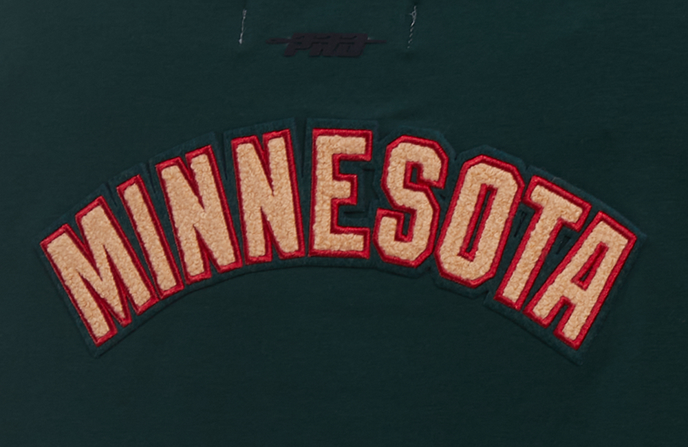 NHL MINNESOTA WILD CLASSIC T-SHIRT EN JERSEY SIMPLE À COUPE CARRÉE POUR FEMME (VERT FORÊT)