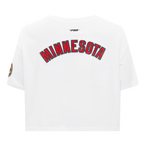 NHL MINNESOTA WILD CLASSIC T-SHIRT À COUPE CARRÉE POUR FEMME (BLANC)