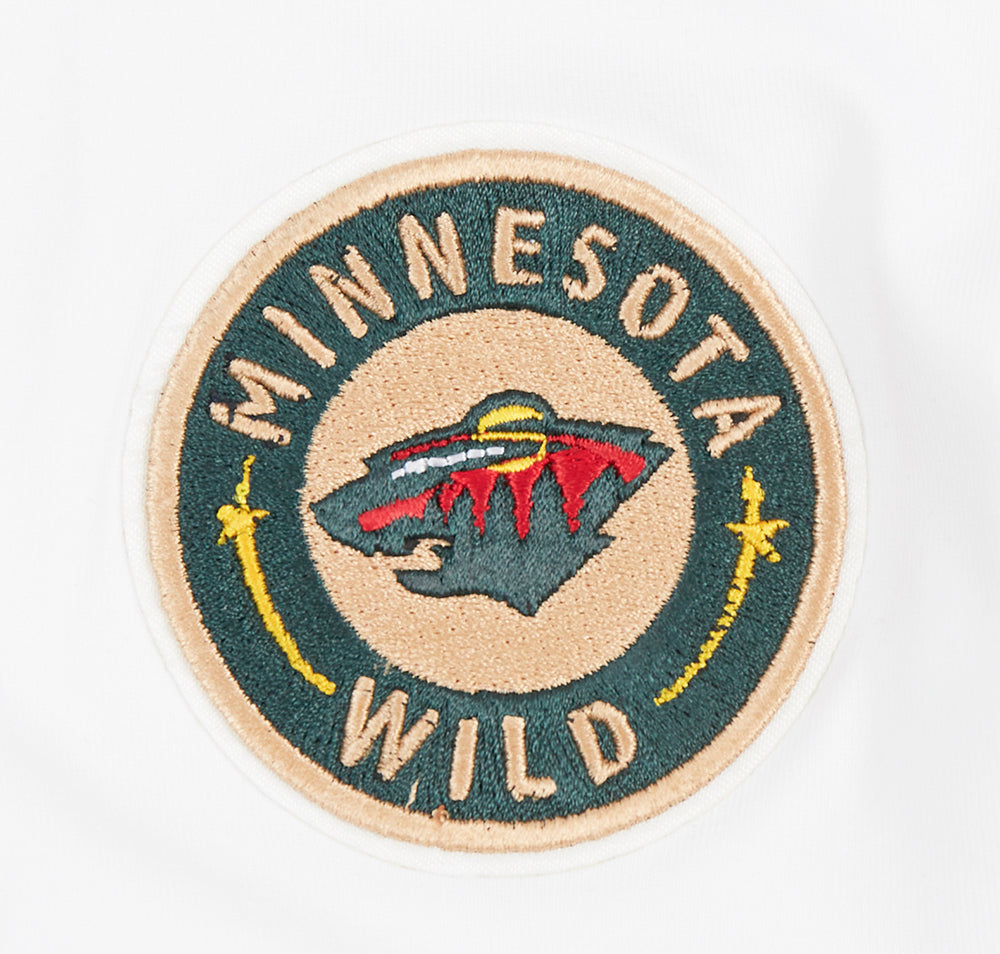 NHL MINNESOTA WILD CLASSIC T-SHIRT À COUPE CARRÉE POUR FEMME (BLANC)